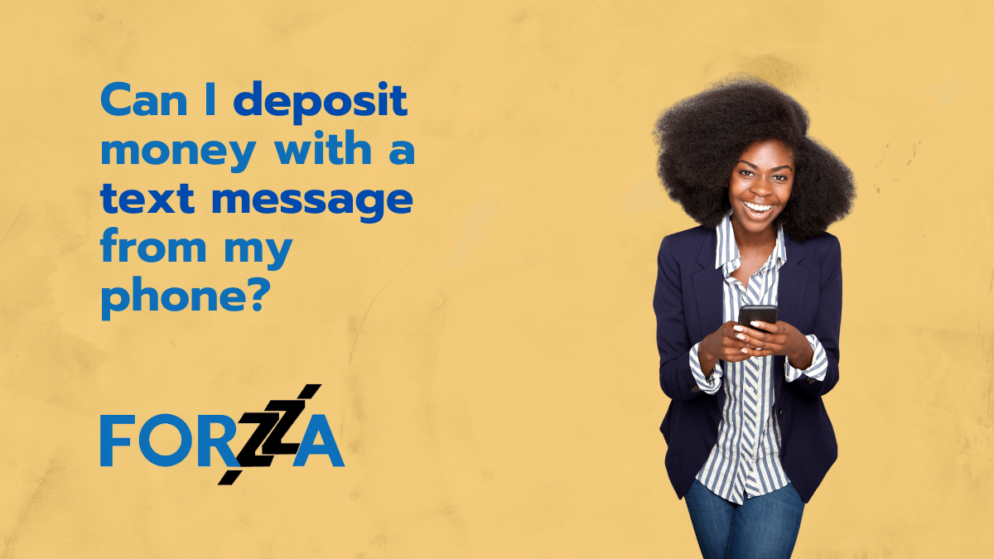 Can I deposit money in Forzza Casino with a text message from my phone?