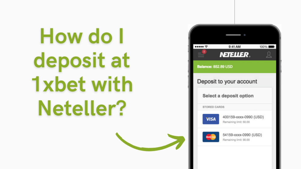 How do I deposit at 1xbet Botswana with Neteller?